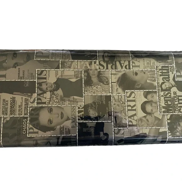 PARIS MAGAZINE COVER Clutch Bag Black and White - Picture 3 of 3